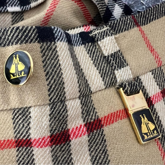 Burberry nova check print vintage shorts with metal charms unisex retro unisex - Picture 14 of 16